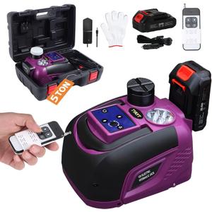 Car Jack TYAYT 5 Ton Cordless Electric Hydraulic Jack Battery Powered 12V Electric Car Lift Floor Jack for SUV Sedans
