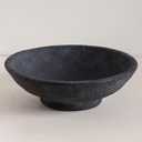 Ceramic Large Decorative Bowl, 11.4 Rustic Decorative Bowls Key Bowl for Entryway Table Decor, Organic Modern Home Decor Bowl for Dining Table Centerpiece, Living Room, Bedroom (Black)