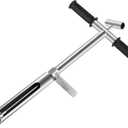 20" Soil Sampler Probe 304 Stainless Steel Soil Sampling Probe Tool with Ejector and Foot Pedal (20" straight type)