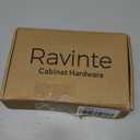 Ravinte 25 Pack Solid 3 Inch Kitchen Square Cabinet Handles Matte Black Pulls Drawer Pulls Kitchen Cabinet Hardware Flat Black Handles
