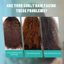 Curl Defining Cream for Curly Hair - Quick Styling Cream Naturally Volumizing with Shea Butter & Argan Oil, Vegan Styler for Enhanced Bounce and Shine 3.3oz