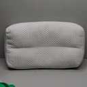 Memory Foam Pillow for Sleeping, Comfortable Camping Pillow, Easy to Carry Portable Bag, Soft, Breathable, Washable Pillowcase, White, 28" x 17"x 5" Inch