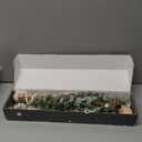 Artificial Eucalyptus Wall Hanging Decor Fake Plant Greenery Leaves Chip Strands Beads Garland on 16.5 inch Stick Boho Rustic Farmhouse Nature Bathroom Bedroom Living Room Decorations