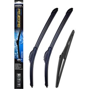 3 x OEM Wiper Blades, Replacement Wiper Blades for Fiat 500 2011-2019, (24 & 14 Front Wipers + 12 Rear Wiper Blades)