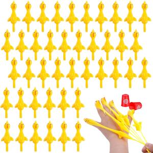 POPLAY 42PCS Flying Chicken Slingshot, Party Favors Treasure Box Toys for Classroom, Flicking Rubber Chickens Funny Gag Gift for Kids & Adults, Novelty Classroom Exchange Gifts