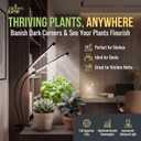Bloom Lume LED Grow Lights for Indoor Plants Full Spectrum - Features Multi Mode Color Spectrums, Dimmable, Auto Timer, Clip on Gooseneck Plant Lamp
