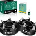YHTAUTO 5x4.5 Hub Centric Wheel Spacers 1.5 Inch Compatible with Chrysler Dodge Models, 300, Challenger, Charger, Magnum, Tire Spacers M14x1.5 Studs, 71.5mm Hub Bore 5 Lug 2PCS Black