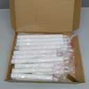 6.4 Inch Flameless Taper Candles with Remote, Short Flickering Battery Operated Candles, Ivory Led Flameless Candlesticks for Weeding Home Party Festival Decor, 6 Pack