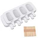 Popsicle Molds, 3 Pack Silicone Popsicle Molds for Kids, DIY Ice Cream