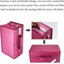 Alavisxf Nylon DVD Case - 160 Capacity Protective Disc Storage Organizer Bag for Car & Home