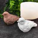 3D Bird Silicone Molds for Resin Candle, Sparrow Bird Cake Fondant Chocolate Candy Molds, Animal Candle Soap Epoxy Resin Casting Concrete Art Craft Mold Table Home Wedding Decor