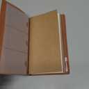 Booson Initial Leather Travel Journal Monogrammed Notebook Appreciation Gifts Refillable Personalized Diary Writing Notepad for Women Graduation Birthday Christmas (A)