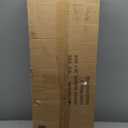 Over The Toilet Storage Cabinet with 2 Barn Door and Toilet Paper Holder Stand, Adjustable Shelf, Freestanding Organizer for Bathroom, or Laundry Room, White