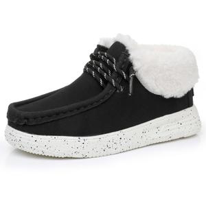 Felabo Kids Boys Girls Slip-On Casual Loafers Canvas Walking Shoes Comfortable & Lightweight (Toddler/Little Kid/Big Kid) (Xfq1314black)