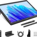 HUION KAMVAS Pro 19 4K UHD Drawing Tablet with Touch Screen, 96% Adobe RGB Drawing Monitor with 1.07 Billion Colors, PenTech 4.0 Stylus PW600, 16384 Pen Pressure, Slim Pen, Keydial Mini, 18.4inch