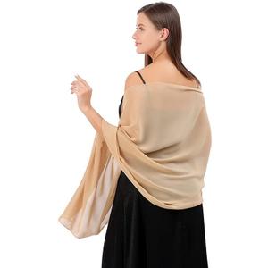 Chiffon ladies' scarves, bride bridesmaid dress shawls, formal dinner party, party and ball wraps
