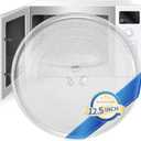 12.5" Microwave Plate Replacement 12 1/2 Inch Universal Microwave Glass Turntable Compatible with GE/Samsung/Panasonic/Maytag/Toshiba/Magic Chef/Daewoo/Amana/Oster and More