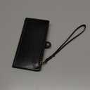 XcaseBar Compatible with iPhone 16 Plus 6.7" Wallet case with Zipper Credit Card HolderRFID Blocking,Flip Folio Book PU Leather Phone case Shockproof Cover Women Men for Apple 16 Plus case Black