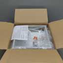 2 Pack White Flush Mount Ceiling Light, Farmhouse Ceiling Light Fixtures, 2-Light Rustic Metal Finish Industrial Kitchen Light Fixture for Bedroom, Hallway Light (2 Pack(9.8 in))