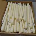 48 Pcs Flameless LED Taper Candles Battery Operated Candles 4 Sizes of 8.5'', 9.65'', 10.83'', 12.8'' Flameless Candlesticks Flickering for Halloween Christmas Church Wedding(Ivory)