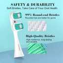 YMPBO Replacement Heads Compatible with Spinbrush PRO Clean Toothbrush, Brush Head Replacement Refill, 10 Pack