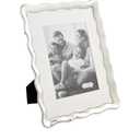 Mud Pie Wavy Metal 5X7 Frame; 11" X 8 1/2"