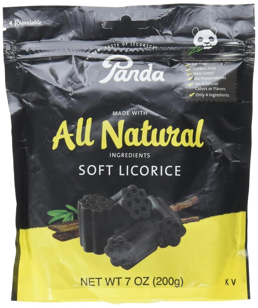 Panda Licorice Soft Chews Black, 7 Oz, BB Date: 12/09/26