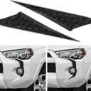 Front Fog Light Decals Compatible with 2014-2024 Toyota 4Runner Accessories Front Bumper Grill Trim ABS Plastic Material, Black