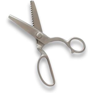 All Stainless Steel Pinking Shears Scissors for Fabric Heavy Duty Serrated Pinking Shears Decorative Edge Zig Zag Cut Scissors 8 Inch
