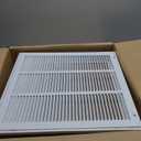18"W x 18"H [Duct Opening Size] Steel Return Air Filter Grille - Removable Face/Door for 1 inch Filters -HVAC Vent Cover Grill - White [Outer Dimensions: 20 5/8"W X 20 5/8"H]