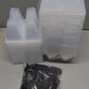 RooTrimmer 80 Pack Reusable 4-Cell Clear Seed Starter Trays - Extra Large Drainage Holes, Easy Transplant, Clear Transparent Tray for Root Observation, Seed Starting, Fits Standard 1020 Flats