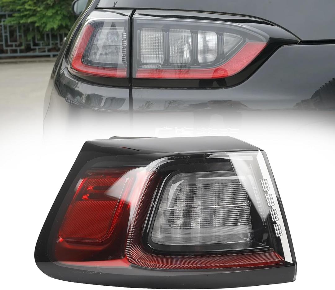 Dasbecan Driver Left Side Tail Light Compatible with 2019-2023 Jeep Cherokee LED Rear Taillight Replace# CH2804119 68275959AF