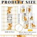 Redbaker 6 Pcs Golden Retriever Kitchen Towels Funny Dish Towel Gifts for Golden Retriever Lovers Kitchen Hand Tea Dishcloth Dog Owner Decorative with Hanging Loop for Christmas Home Housewarming Gift