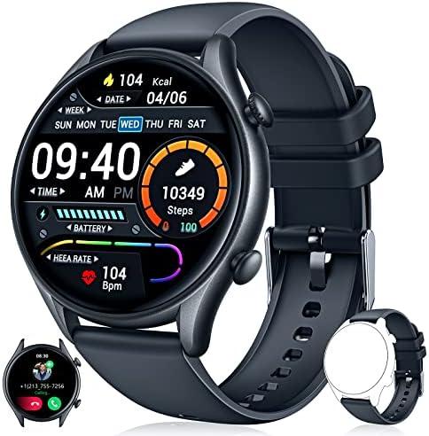 Smart Watch for Men Fitness Tracker: Military Make Answer Call Running Digital Mens Watches Waterproof Smartwatch Android Phone iPhone Samsung Compatible Sleep SpO2 Heart Rate Monitor Step Pedometer