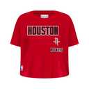 Pro Standard Big Girls NBA Houston Rockets Retro Classics Short Sleeve Boxy Tee Red S