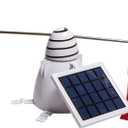 Bird B Gone - Solar Bird Repeller - Spinning Bird Deterrent with Telescoping Arms - Prevents Birds from Landing - Humane Repellent - Portable Design - for Boats, Patios, AC Units, Etc - Solar Powered