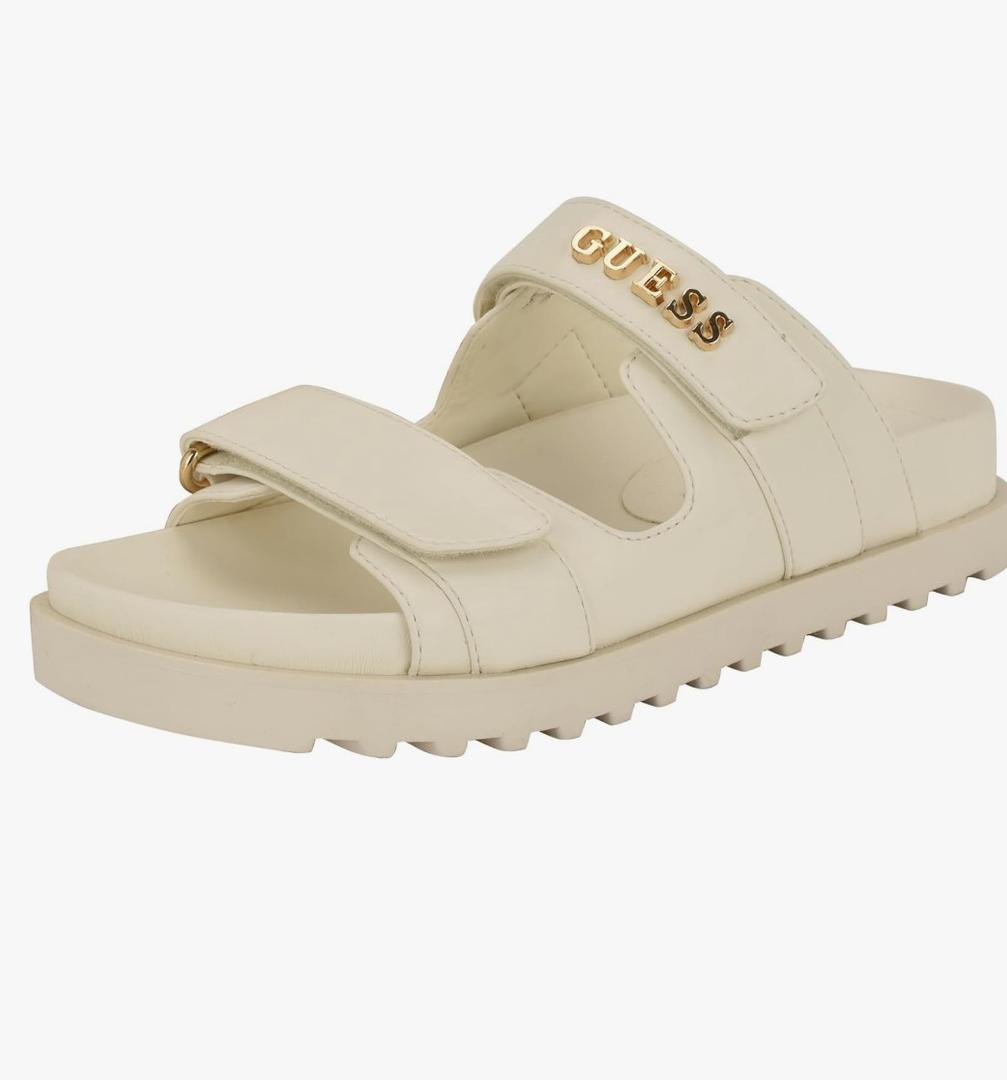 GUESS Women's FABULON Flat Sandal, Size 9