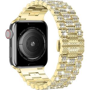 Wolait Dressy Bling Band Compatible With Apple Watch Bands 46mm 49mm 45mm 44mm 42mm 41mm 40mm 38mm, Diamond Metal iWatch Bands for Women Series 11 10 9 8 7 6 SE 5 All Series