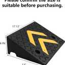 6" Rise Height Rubber Curb Ramp, 2 Pack Driveway Curb Ramps, Heavy-Duty 11000 lbs/5 T Capacity Threshold Ramps with Anti-Slip Texture for Cars, Motorcycles (not Suitable for wheelchairs)