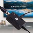GE Indoor HD Digital TV Antenna Amplifier, Low Noise Antenna Signal Booster, Clears Up Pixelated Low-Strength Channels, Supports HD Smart TV VHF UHF, AC Adapter, Black, 42178