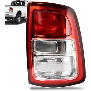 Lathsy Tail Lights Red Bezel Compatible With 20192023 Dodge Ram 2500 Right Passenger Side Replace:68361714AD