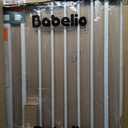 Bebelio 26–28.5" Narrow Baby Gate, 36" Tall, PressGuard P7, White