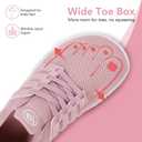 Hike Barefoot Shoes Wide Toe Box Shoes for Women Men Footwear, Minimalist Zero Drop Non-Slip Walking Sneakers, Lightweight Comfortable Casual Shoe Training Running Gym Fashion Sneakers (10.5 Women/9.5 Men, A1-pink)