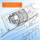 HVAC Blower Motor Assembly with Fan Cage Fit for 2001-2013 Subaru Forester, 2008-2014 Subaru Impreza, Replaces 700206 72240FC010 72223SA030, Air Automotive Replacement