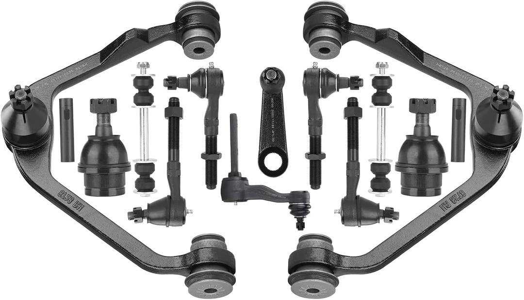 4WD Front Upper Control Arms Suspension Kit Fit for Ford Expedition 1997-2002 / F150 1997-2003 / F250 1997-1999, Fit for Lincoln Navigator 1998-2002 - 14pc Set