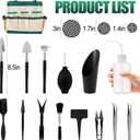 44 pcs Succulent Tool Set - 39.4" Indoor Plant Repotting Mat and 19 Pcs Mini Gardening Hand Tools Bag, Garden Plants Transplanting Supplies for Women Gardener Gifts Outdoor, Green