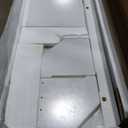 Clover Queen Size Murphy Bed Cabinet with Gel Memory Foam Mattress - White