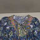 KAYWIDE Women's Casual Boho V Neck Top Loose Floral Printed Long Sleeve Beach Shirts Blouses (X-Large)