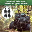 Upper/Lower Ball Joint Kit for Honda Rancher 420 TRX420, Foreman Rubicon 450 500 TRX450 TRX500, Rincon 650 680 TRX650 TRX680. 4pcs Ball Joint Assembly Replaces# 51375-HP5-601 51355-HN0-A01