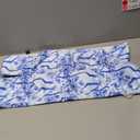 Plastic Bag Holder, Wall Mount Plastic Bag Organizer Dispenser, Reusable Grocery Bag Holder, Trash Bag Organizer for Home Kitchen Beautiful Blue Floral